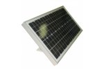 Solární panel pro napájení 12V nebo 24V zařízení vč. fixačních úchytů, elektroniky a kabelu. Výkon 20W