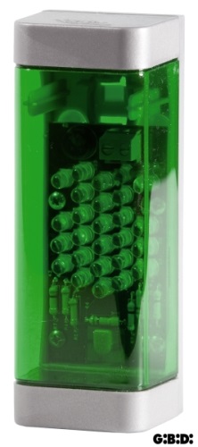 Semafor zelený, 24V, LED-diody (použití externí i do sloupku)