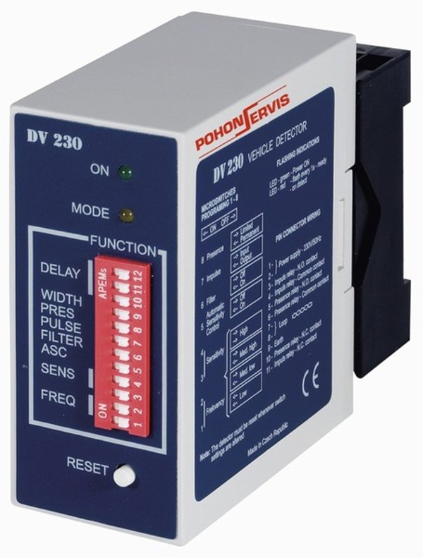 IDS verze S - Indukční detektor pro indukční smyčku, 24V, multifunkční, 1k, pro bezpečnostní i impulsní provoz