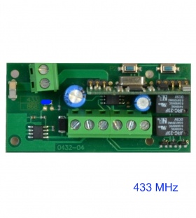 Přijímač 2-kanálový, 433 MHz, univerzální - externí, 12/24V, systém plovoucího kódu SX bez plast.obalu. Vhodný také pro vysílače pevných kódů jiných výrobců.